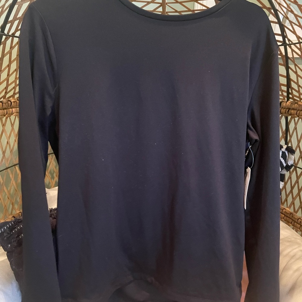 Women's Black Long Sleeve Top